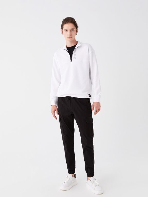 Slim Fit Gabardine Men's Jogger Trousers