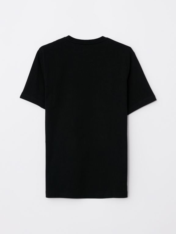 Crew Neck Short Sleeve Combed Cotton Men's T-shirt