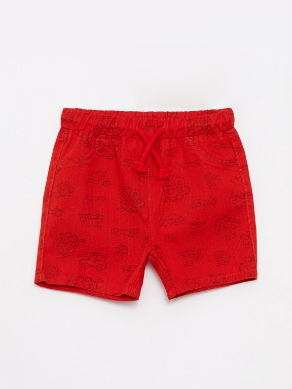Elastic Waist Printed Baby Boy Shorts