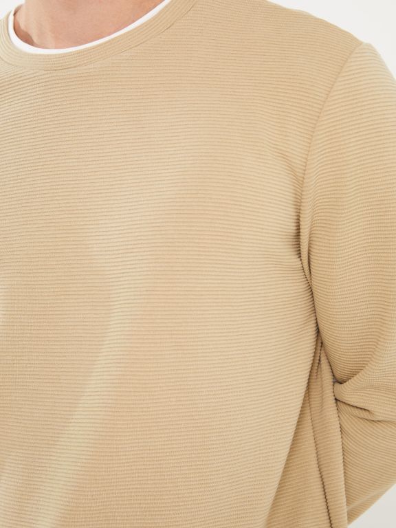 سويتشيرت رجالي بأكمام طويلة وياقة مستديرة معرف حديثًا