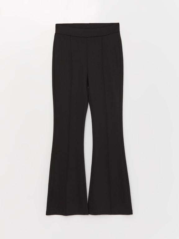 Elastic Waist Slim Fit Women's Trousers