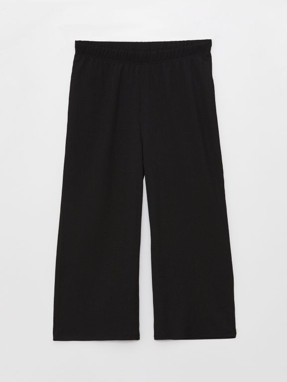 Women's Elastic Waist Flat Capri