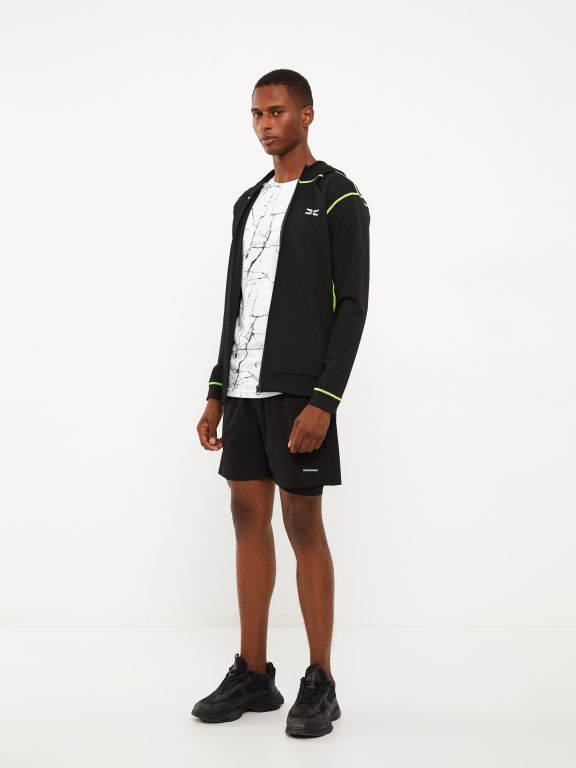 Slim Fit Hoodie Men's Sports Cardigan
