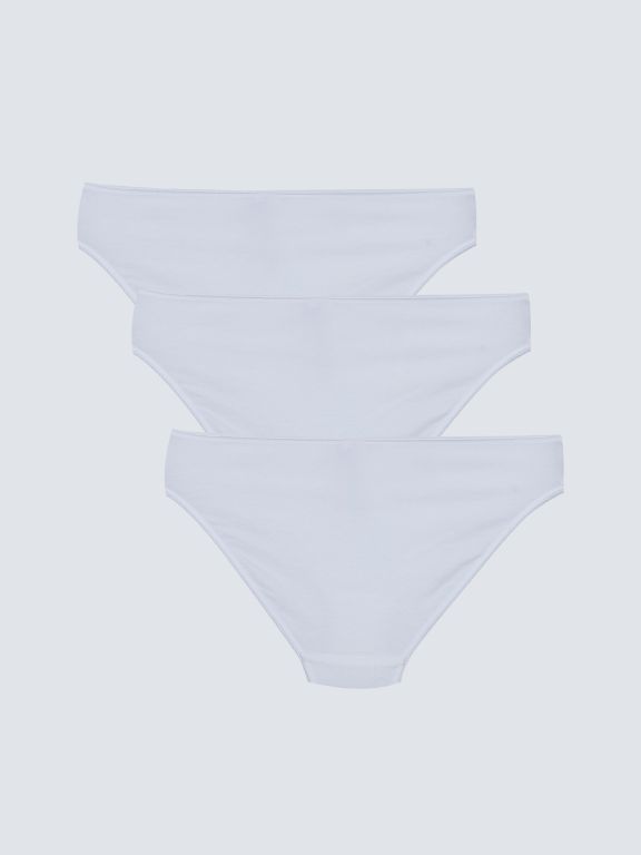Plain Bikini Panties 3-Pack