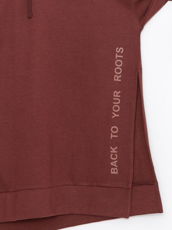 Hooded Printed Long Sleeve Women's Sweatshirt