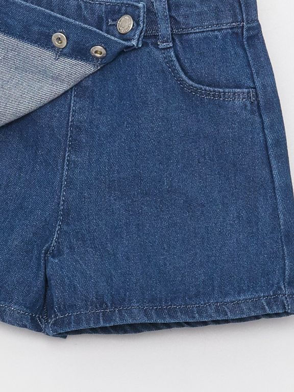 Elastic Waist Baby Girl Jean Short Skirt