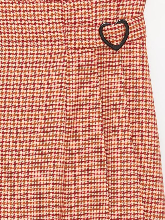 Elastic Waist Crowbar Pattern Girl Skirt