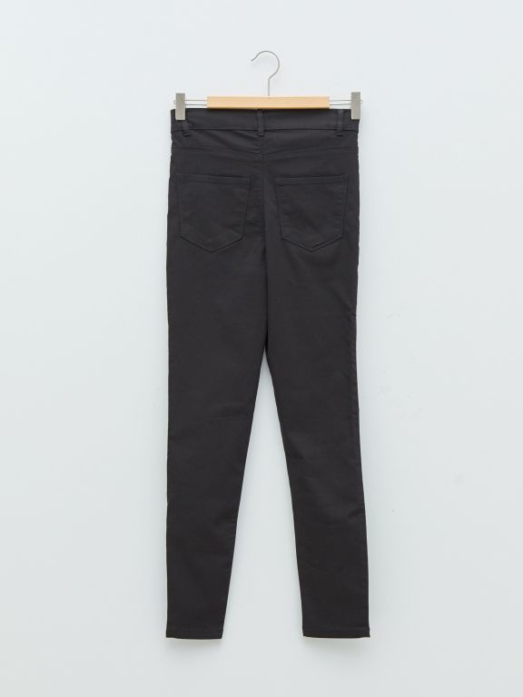High Waisted Super Skinny Pocket Detailed Rodeo Women's Denim Trousers