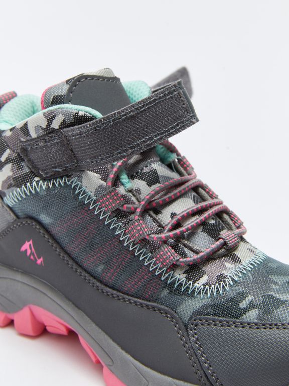 Lace-Up and Velcro Girls' Trekking Boots