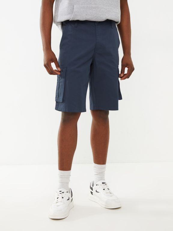 Standard Fit Mens Gabardine Cargo Shorts