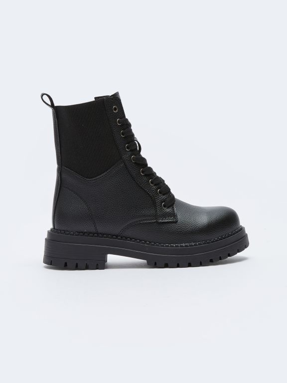 Thick Sole Lace-up Women's Boots