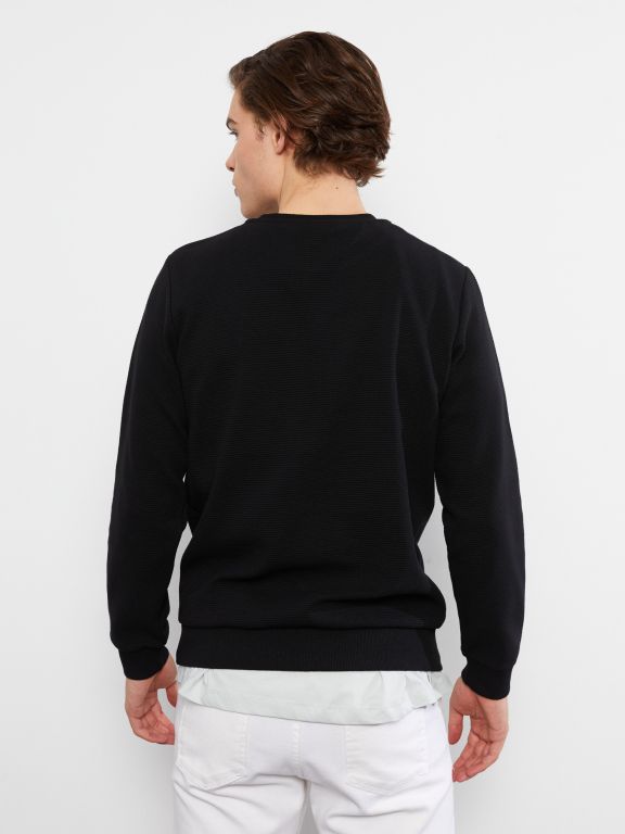 Crew Neck Long Sleeve Men's Sweatshirt