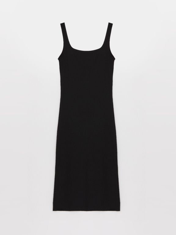 Women's U-Neck Strap Straight Dress