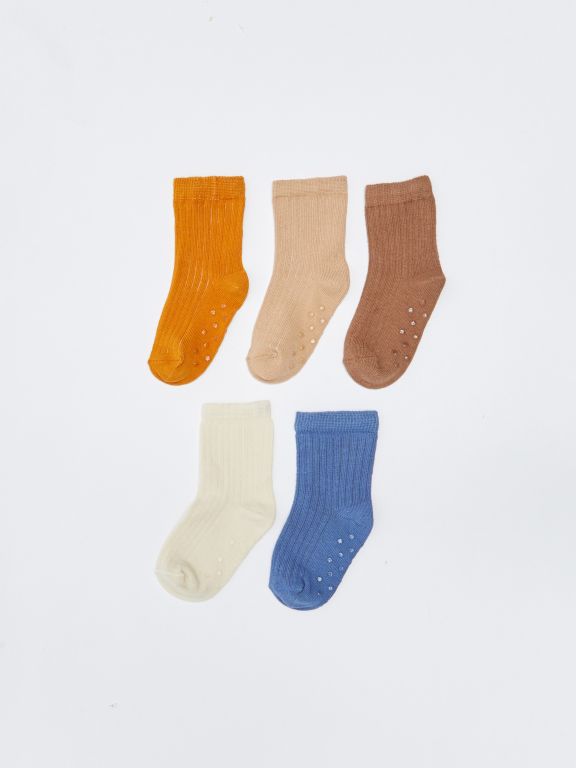 Basic Baby Boy Socket Socks 5-Pack
