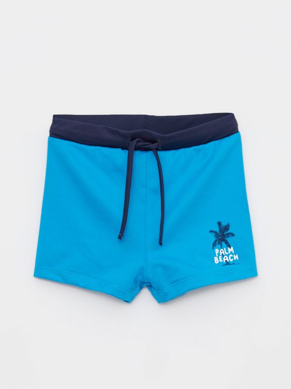 Baby Boy Sea Shorts With Elastic Waist Printed