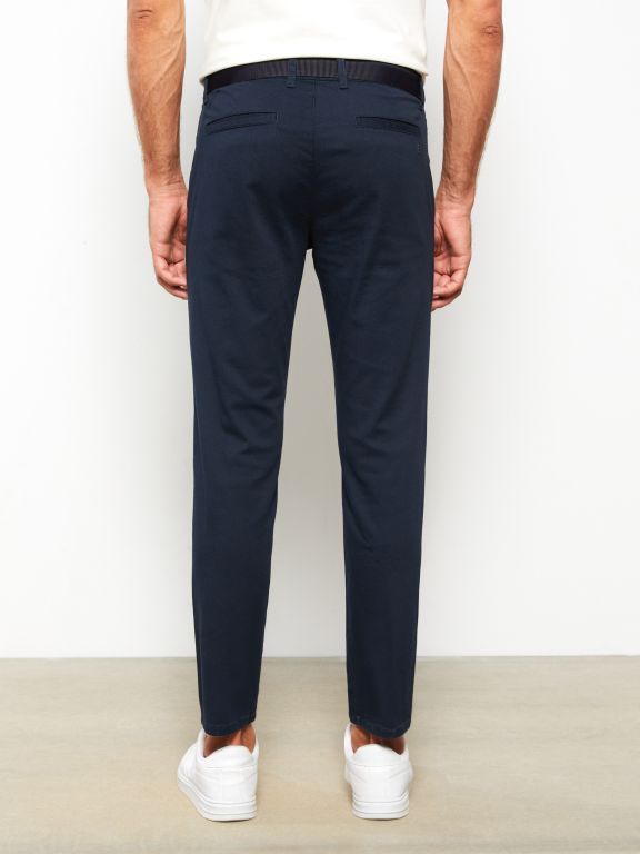 Slim Fit Gabardine Men's Trousers