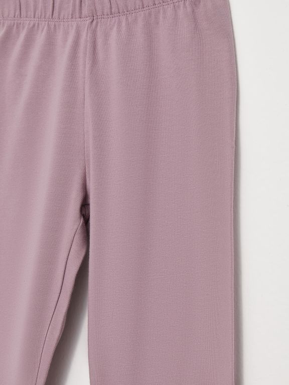 Elastic Waist Basic Cotton Girl Long Leggings