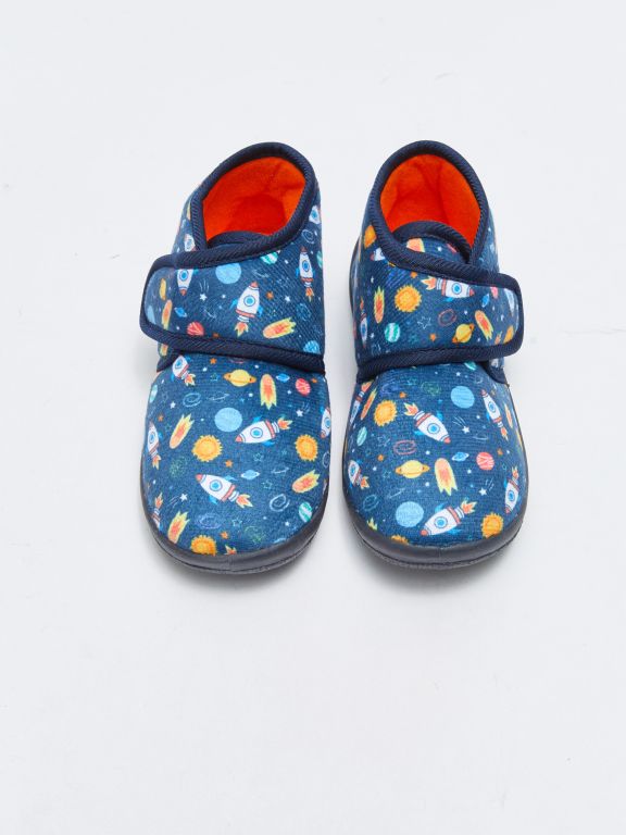 Printed Velcro Slippers for Boys