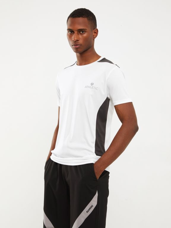 Crew Neck Short Sleeve Men's Sports T-Shirt