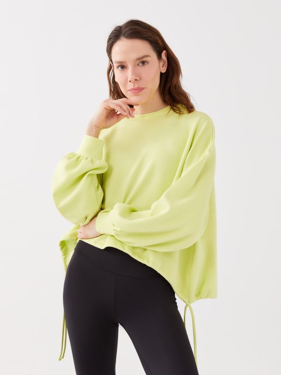Crew Neck Regular Long Sleeve Oversize Women's Sweatshirt