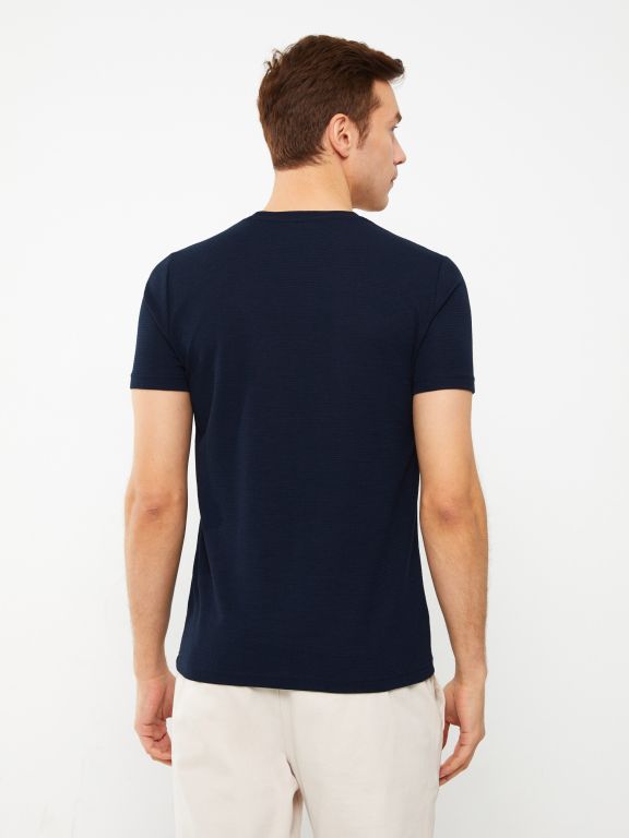Crew Neck Short Sleeve Men's T-shirt