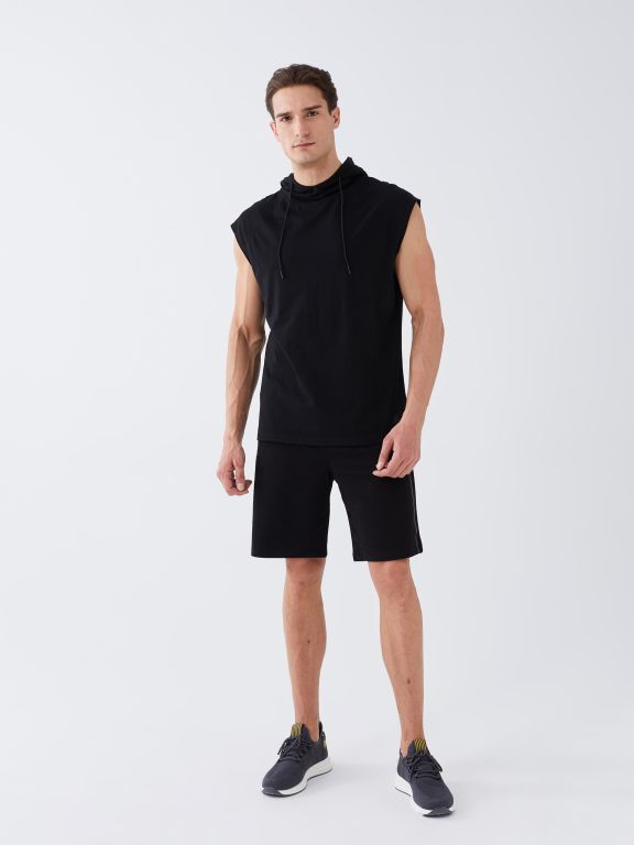Men's Hooded Sleeveless T-Shirt