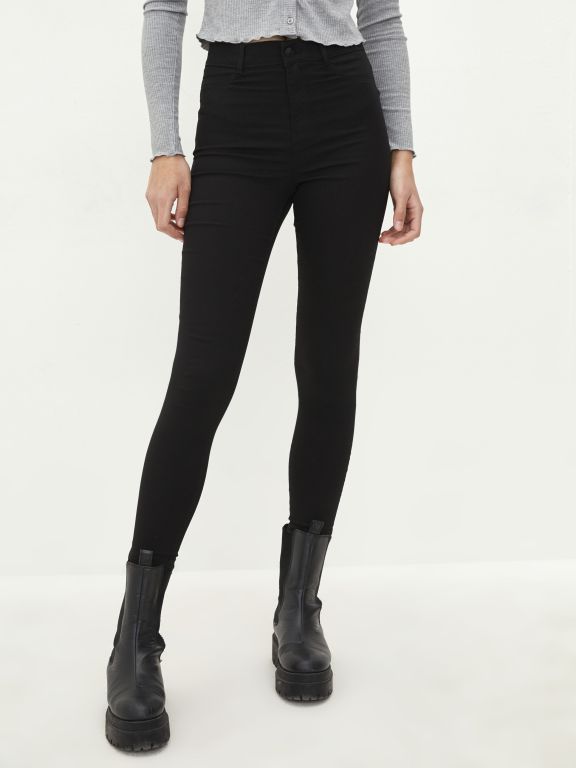 High Waisted Super Skinny Pocket Detailed Rodeo Women's Denim Trousers