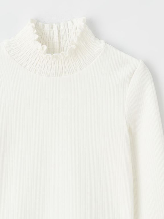 Half Turtleneck Basic Long Sleeve Girl T-shirt