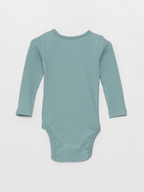Crew Neck Baby Boy Snap Snap Body 2 Pack