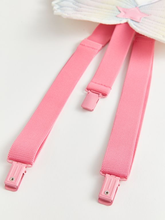 3D Wing Detailed Girl Trousers Suspenders