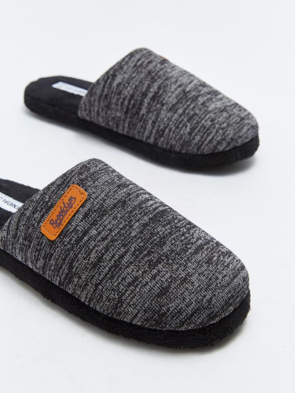 Printed Closed Front Men's Indoor Slippers
