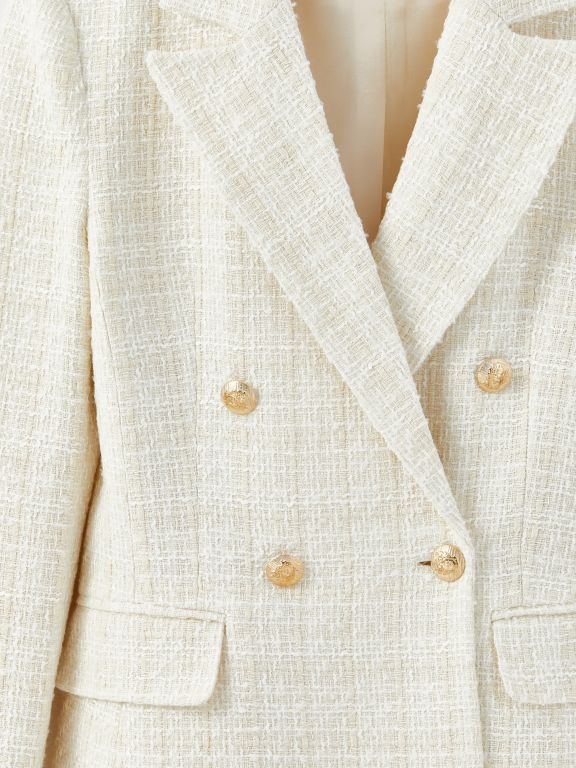 Self Patterned Long Sleeve Women's Blazer Jacket