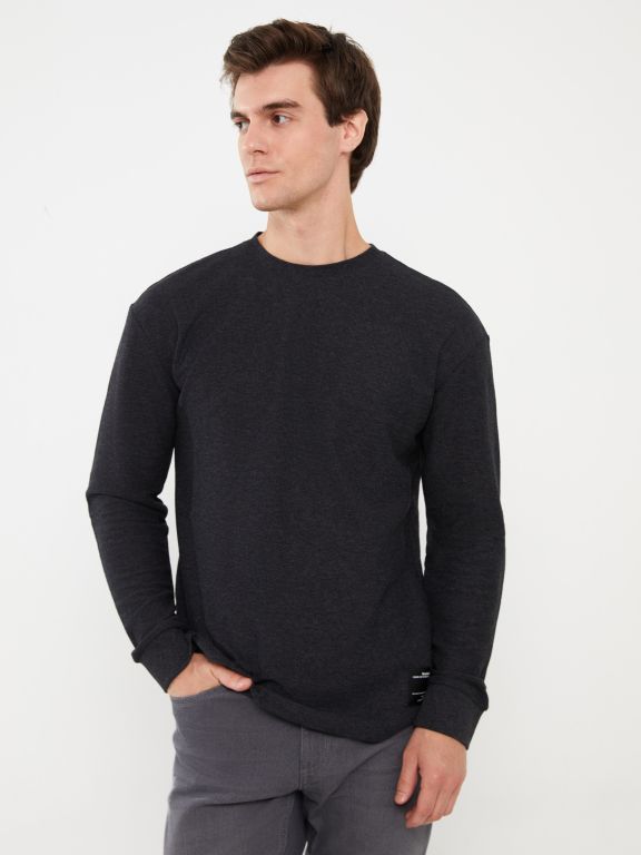 Crew Neck Long Sleeve Men's T-shirt