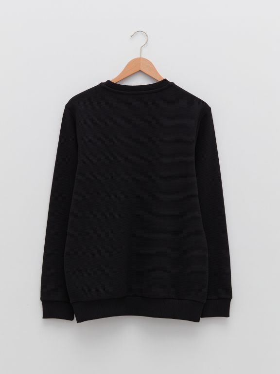 Crew Neck Long Sleeve Men's Sweatshirt