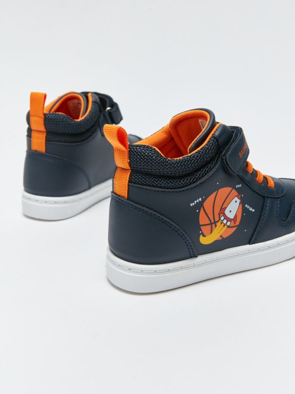 Lace-Up and Velcro Ankle Boys Sports Shoes