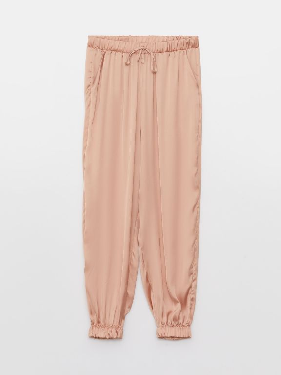 Women's V-Neck Rope Strap Satin Pajamas Set