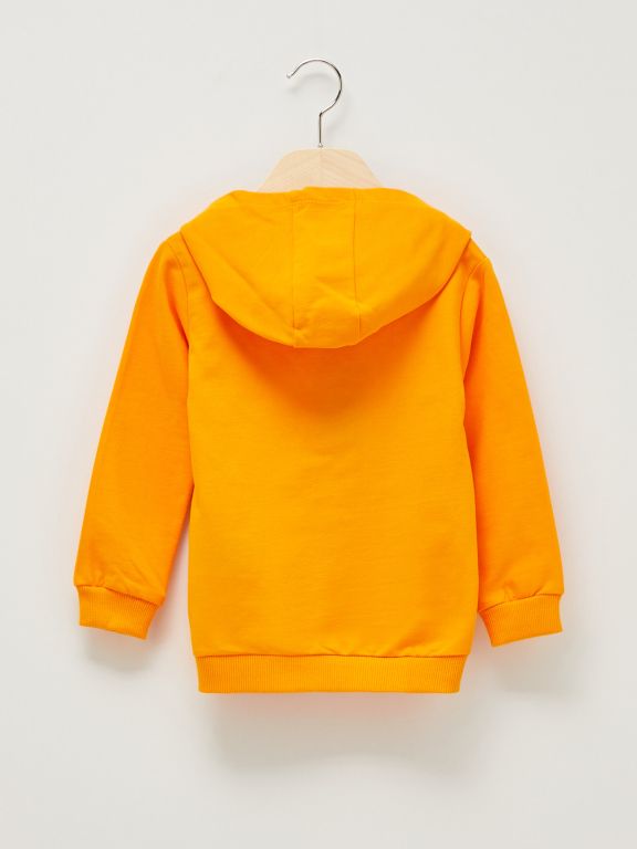 Hooded Long Sleeve Printed Baby Boy Sweatshirt