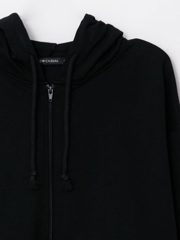 Hooded Regular Long Sleeve Women's Sports Cardigan