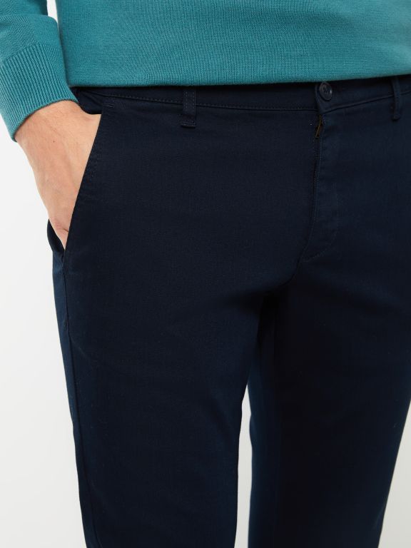Skinny Fit Gabardine Men's Chino Pants