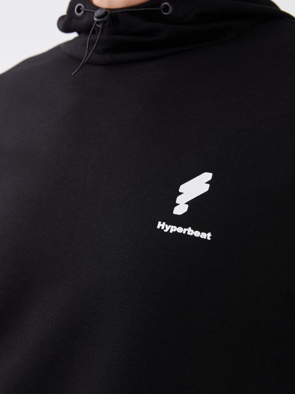 Hooded Long Sleeve Printed Men's Sports Hoodie