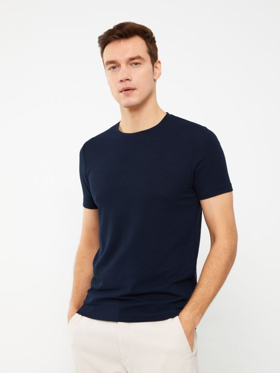 Crew Neck Short Sleeve Men's T-shirt