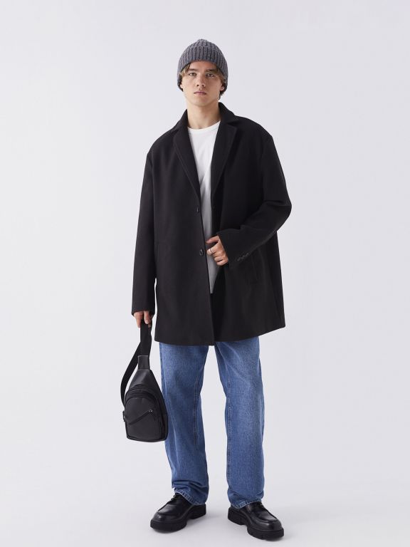 Leather Look Men's Chest Bag