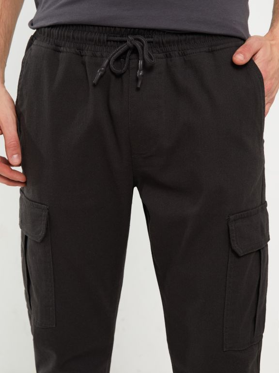 Slim Fit Gabardine Men's Jogger Trousers