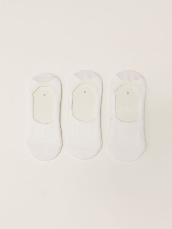 Basic Girls' Baby Flat Socks 3 Pack