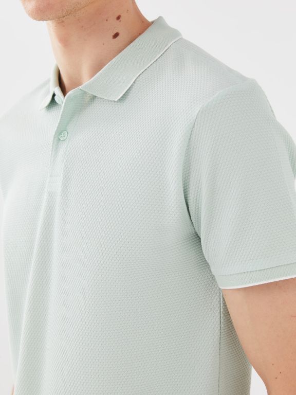 Polo Neck Short Sleeve Men's T-Shirt