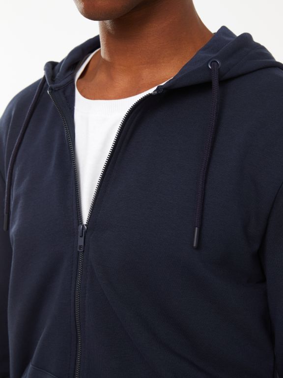 Standard Fit Hooded Men's Sports Cardigan