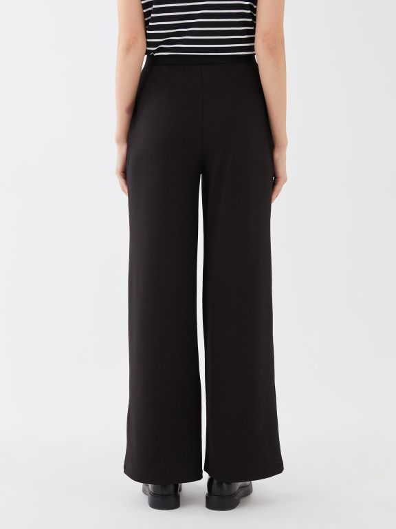 Elastic Waist Regular Bell-Bottoms Women's Trousers