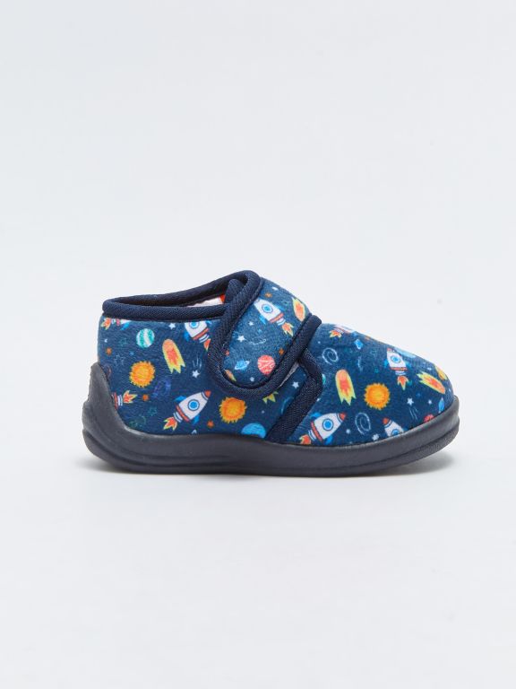 Printed Velcro Closure Baby Boy Panduf