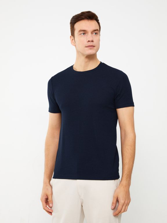 Crew Neck Short Sleeve Men's T-shirt