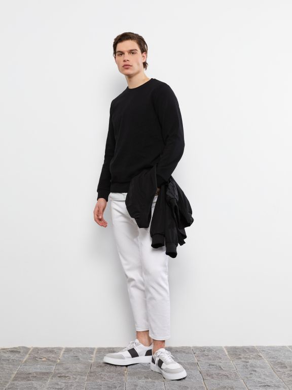Crew Neck Long Sleeve Men's Sweatshirt